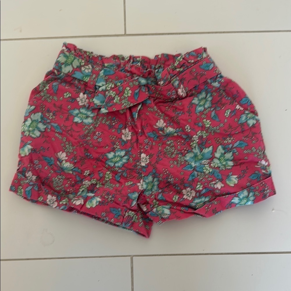 Janie and Jack Floral Pink Women's Shorts 12/18m